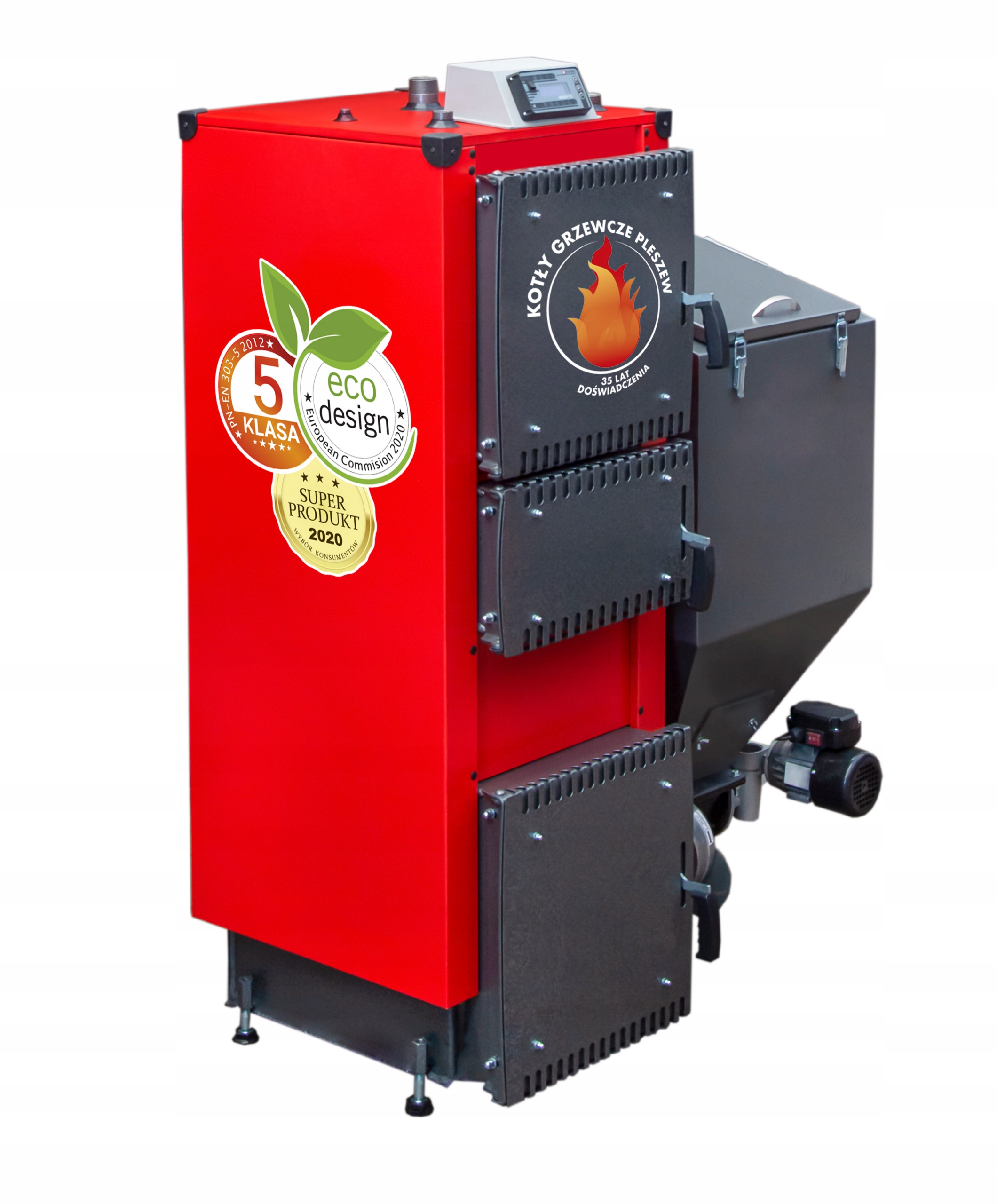 Kotły Pleszewskie dvojfunkčná pec s oceľovou nádržou na ekologické uhlie, 15 kW